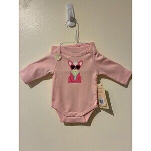 NWT Monica & Andy Pink Dog Bodysuit & Pants Outfit - Newborn (NB)